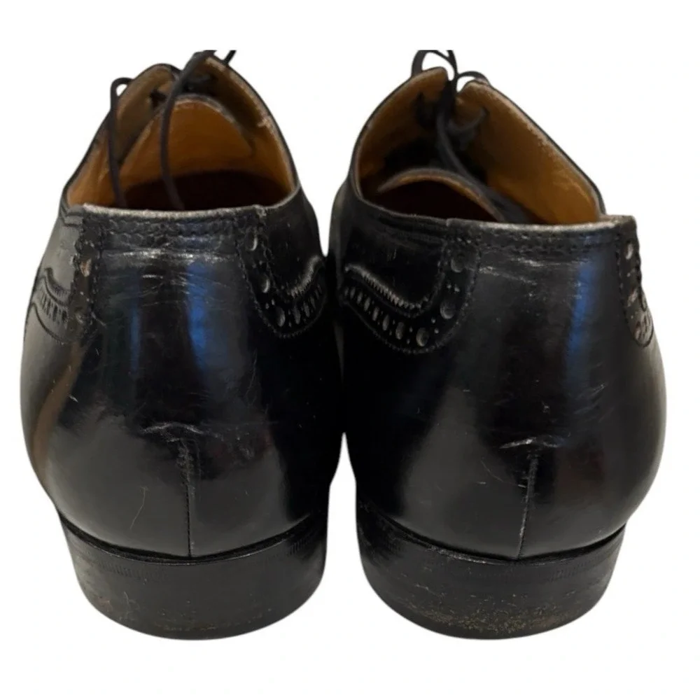 Cole Haan Shoes Mens Cap Toe Oxford 9 1/2 D Black Lace Up Business Dress 1658‎